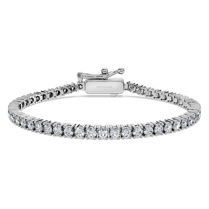 Eternity Tennis bracelet Lab-grown diamonds 3 ct tw, Round shape, 14K white gold