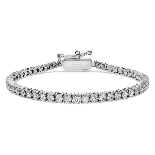 Eternity Tennis bracelet Lab-grown diamonds 3 ct tw, Round shape, 14K white gold
