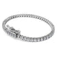 Eternity Tennis bracelet Lab-grown diamonds 3 ct tw, Round shape, 14K white gold
