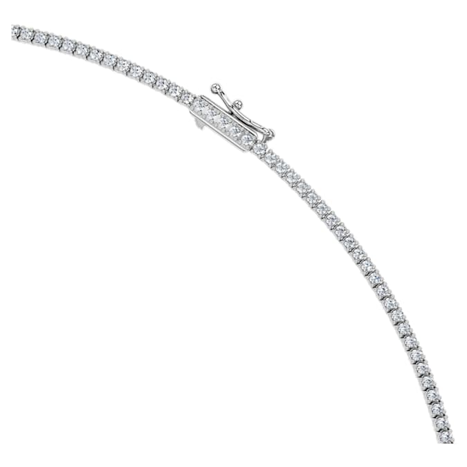 Eternity Tennis necklace Lab-grown diamonds 3 ct tw, Round shape, 14K white gold