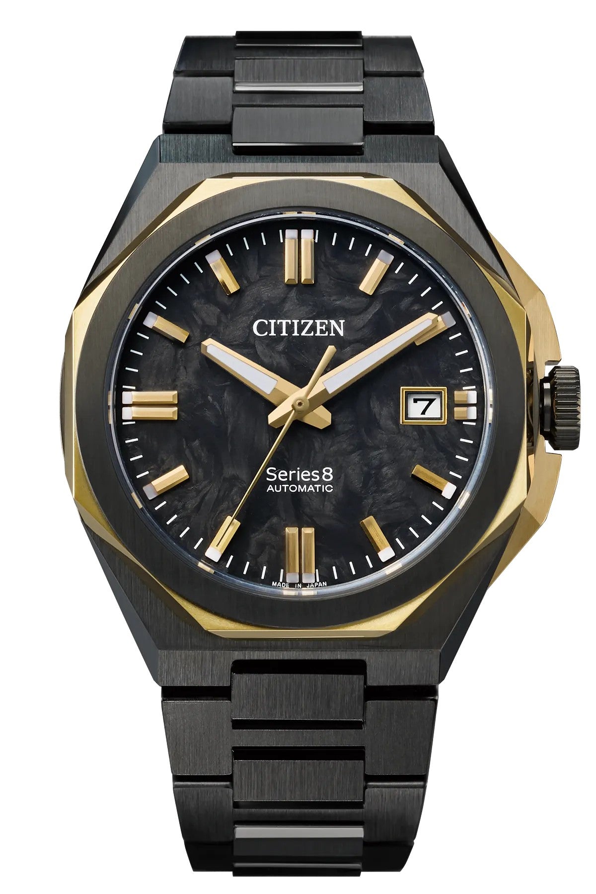 Citizen Series8 Black Dial Stainless Steel Bracelet NB6086-54E NB608654E