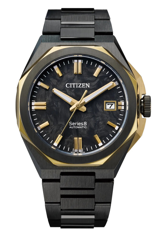 Citizen Series8 Black Dial Stainless Steel Bracelet NB6086-54E NB608654E