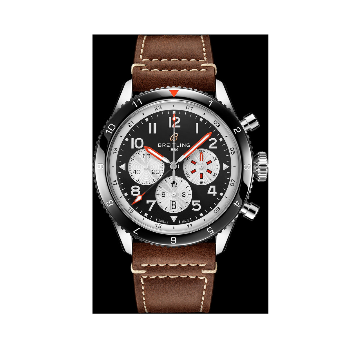 Breitling Super AVI B04 Chronograph GMT 46 Mosquito — Black Dial