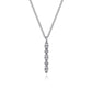 Gabriel & Co. 14K White Gold Diamond Bar Necklace .07CTW