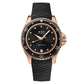 MIDO Ocean Star 36.5 Black Dial with Diamonds Markers - Stainless Steel Rose Gold-Tone Watch - 36.5mm