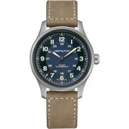 Hamilton Khaki Field Titanium Auto - Dial color:Blue - H70545540