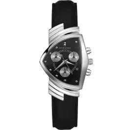 Hamilton Ventura Chrono Quartz - Dial color:Black - H24412732