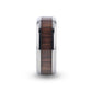 SCOTIA Beveled Titanium Ring with Black Walnut Wood Inlay - 8mm