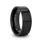 MORPHEUS Flat Black Tungsten Ring - 2mm - 12mm - 6mm