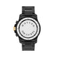 Movado Classic Se800 Black SS Case & Brac Chorno W/Date Gold Accent Bezel An Markers Quartz 2600180