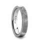 Fingerprint Engraved Concave Tungsten Ring Polished - Washington - 4mm - 8mm