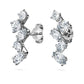 Galaxy ear cuffs Lab-grown diamonds 1.25 ct tw, Mixed shapes, 14K white gold
