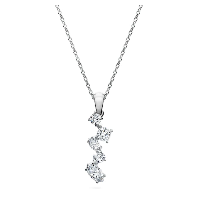Galaxy pendant Lab-grown diamonds 0.9 ct tw, Mixed shapes, 14K white gold