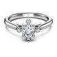 Galaxy ring Lab-grown diamonds 0.5 ct tw, Round shape, 14K white gold