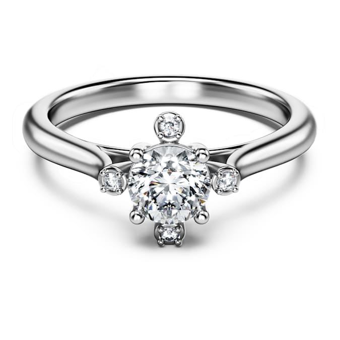 Galaxy ring Lab-grown diamonds 0.5 ct tw, Round shape, 14K white gold