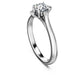 Galaxy ring Lab-grown diamonds 0.5 ct tw, Round shape, 14K white gold