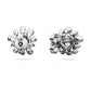 Galaxy stud earrings Lab-grown diamonds 2.3 ct tw, Round shape, 14K white gold