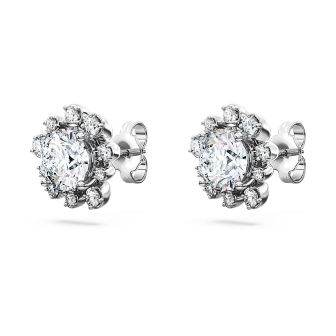 Galaxy stud earrings Lab-grown diamonds 2.3 ct tw, Round shape, 14K white gold