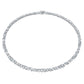 Galaxy Tennis necklace Lab-grown diamonds 47.27 ct tw, Mixed shapes, 18K white gold