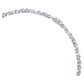 Galaxy Tennis necklace Lab-grown diamonds 47.27 ct tw, Mixed shapes, 18K white gold