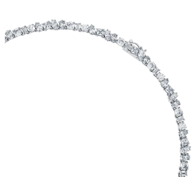 Galaxy Tennis necklace Lab-grown diamonds 47.27 ct tw, Mixed shapes, 18K white gold