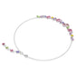 Gema necklace Mixed cuts, Multicolored, Rhodium plated