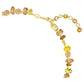 Gema necklace Mixed cuts, Yellow, Gold-tone plated