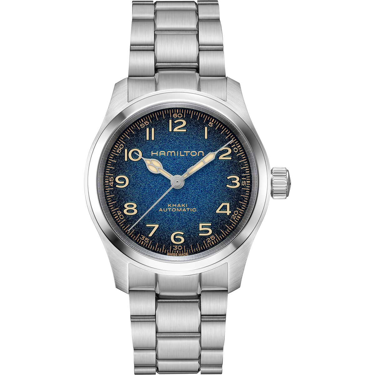 Hamilton Khaki Field Murph Auto 38mm H70405140 blue dial - front view