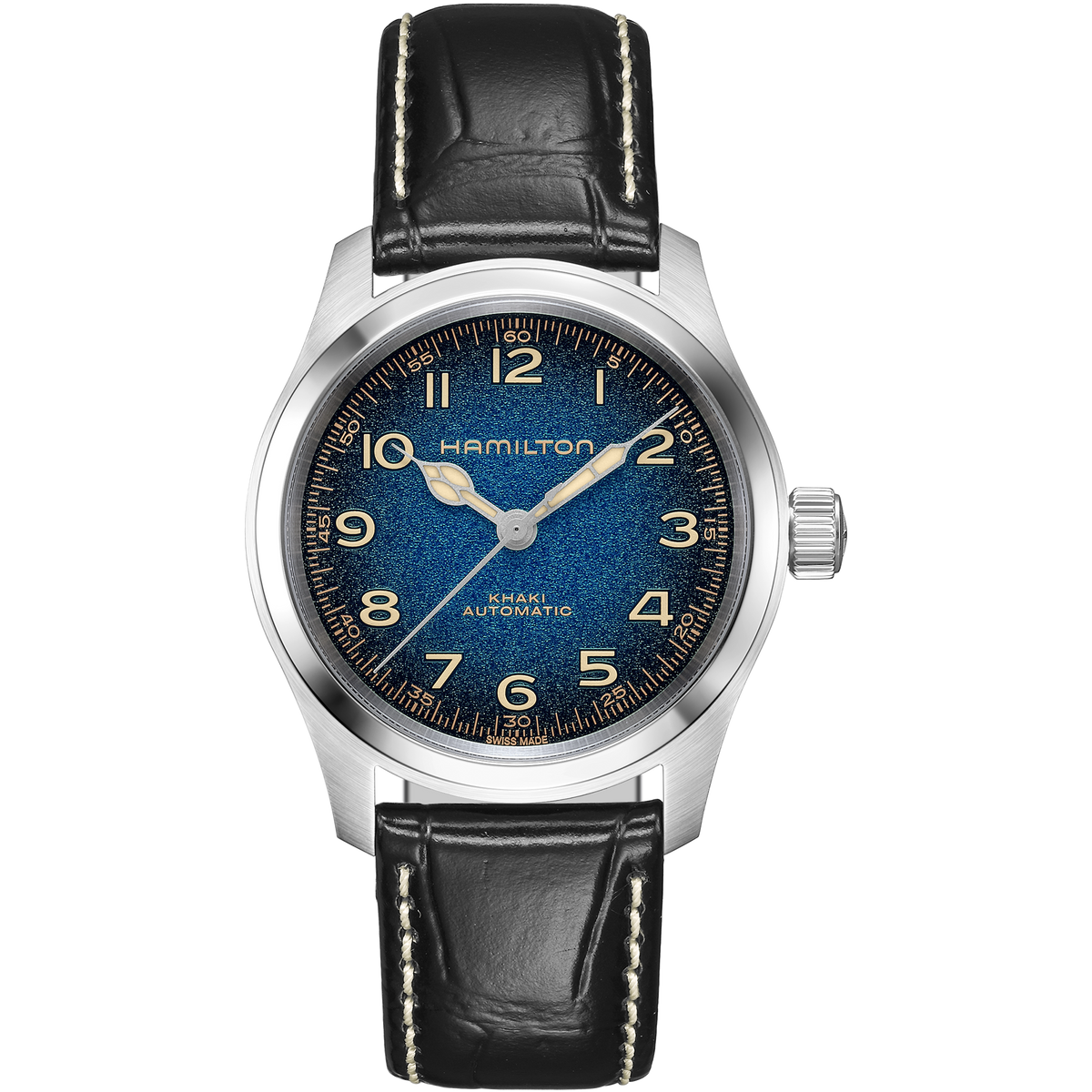 Hamilton Khaki Field Murph Auto 38mm H70405740 blue dial - front view