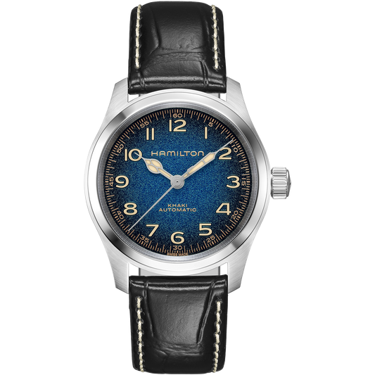Hamilton Khaki Field Murph Auto 38mm H70405740 blue dial - front view