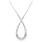 Hyperbola pendant Mixed cuts, Infinity, White, Rhodium plated
