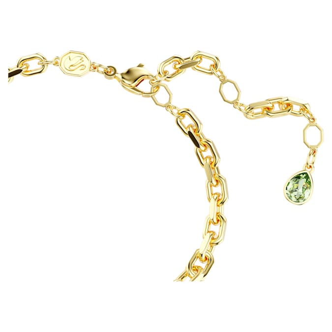 Idyllia bracelet Mixed cuts, Flower, Multicolored, Gold-tone plated