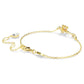 Idyllia bracelet Mixed cuts, Flower, Multicolored, Gold-tone plated