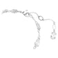 Idyllia bracelet Mixed cuts, Snowflake, White, Rhodium plated