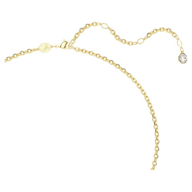 Idyllia pendant and brooch Mixed cuts, Pavé, Flower, Multicolored, Gold-tone plated