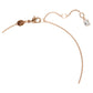Idyllia Y pendant Crystal pearl, Shell, White, Rose gold-tone plated