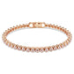 Imber Emily bracelet Round cut, Pink, Rose gold-tone plated
