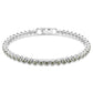 Imber Emily Tennis bracelet Round cut, Black, Rhodium plated