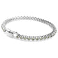 Imber Emily Tennis bracelet Round cut, Black, Rhodium plated