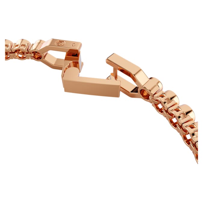 Imber Emily Tennis bracelet Round cut, Black, Rose gold-tone plated