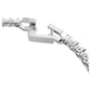 Imber Emily Tennis bracelet Round cut, Blue, Rhodium plated