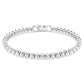 Imber Emily Tennis bracelet Round cut, White, Rhodium plated