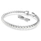 Imber Emily Tennis bracelet Round cut, White, Rhodium plated