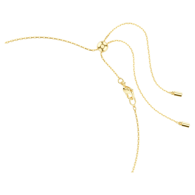 Imber necklace Mixed cuts, White, Gold-tone plated