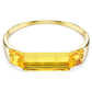 Lucent bangle Yellow, Gold-tone plated