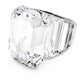Lucent cocktail ring Octagon cut, White
