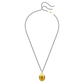 Lucent pendant Octagon shape, Yellow, Gold-tone plated