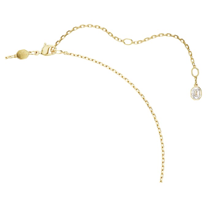 Lucent pendant Octagon shape, Yellow, Gold-tone plated