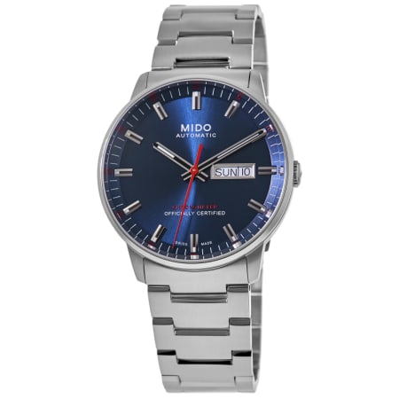Mido Commander Chronometer Blue Dial Steel