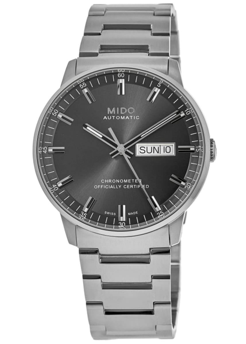 Mido Commander Chronometer Grey Dial Steel